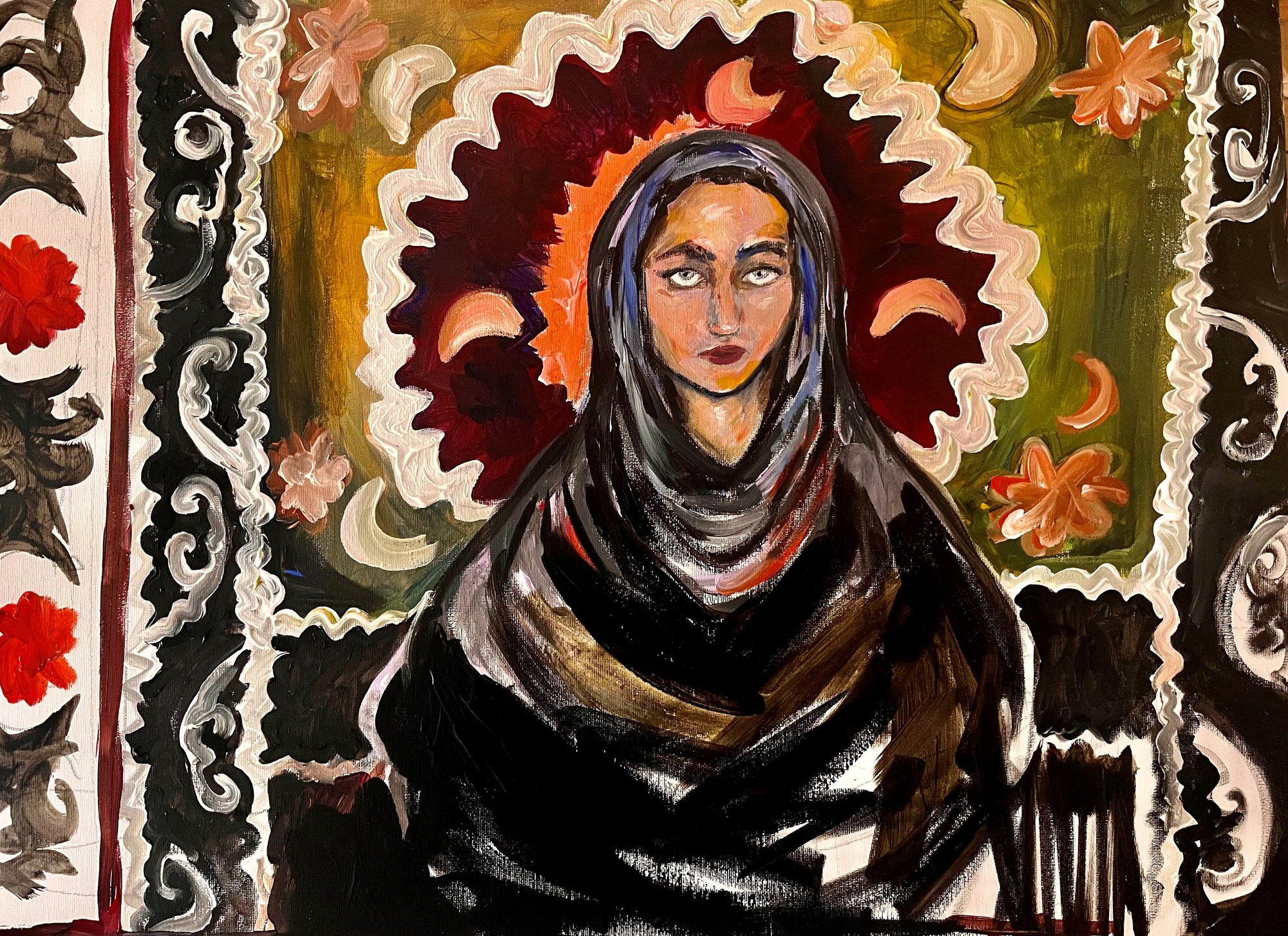 Venditrice di tappeti