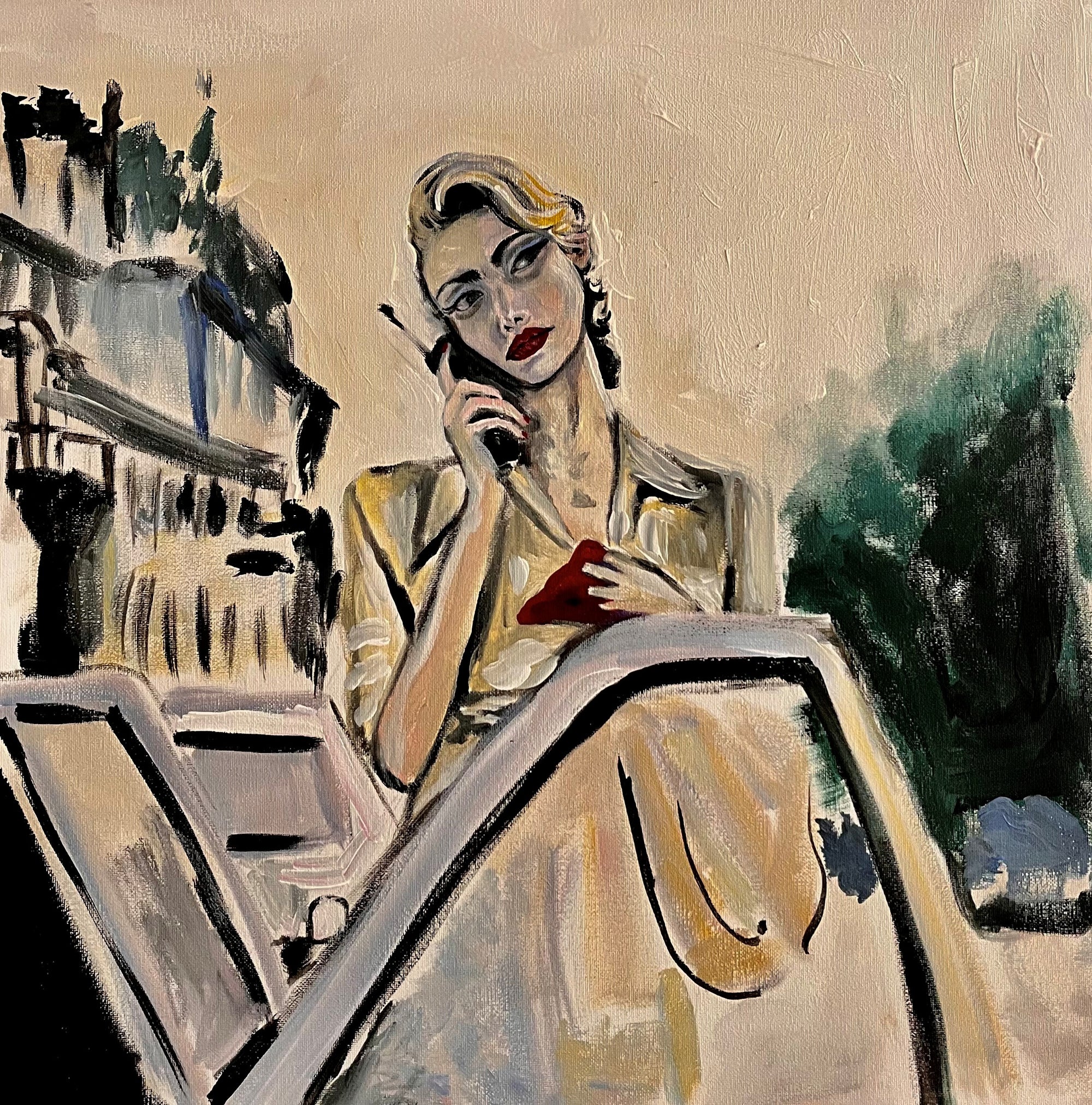 Business woman in Milan